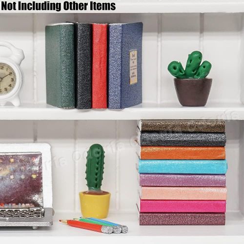  Odoria 1:12 Miniature Books Blank Notebook 12Pcs School Supplies Dollhouse Decoration Accessories