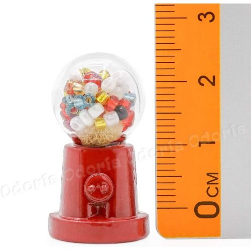  Odoria 1:12 Miniature Gumball Machine Dollhouse Decoration Accessories