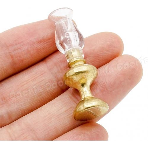  Odoria 1:12 Miniature Oil Lamp Vintage Furniture Dollhouse Decoration Accessories