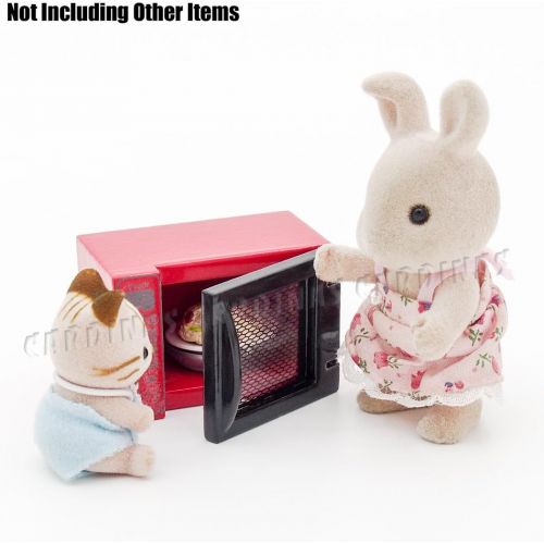  Odoria 1:12 Miniature Microwave Toaster Oven Appliance Dollhouse Kitchen Food Accessories