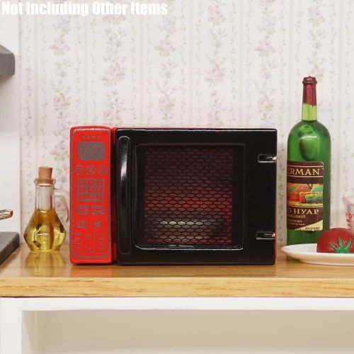  Odoria 1:12 Miniature Microwave Toaster Oven Appliance Dollhouse Kitchen Food Accessories