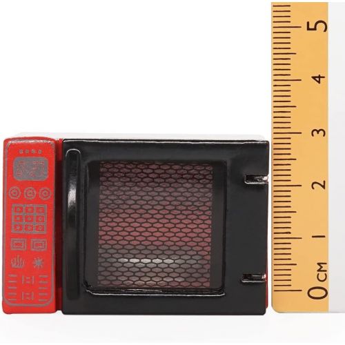  Odoria 1:12 Miniature Microwave Toaster Oven Appliance Dollhouse Kitchen Food Accessories