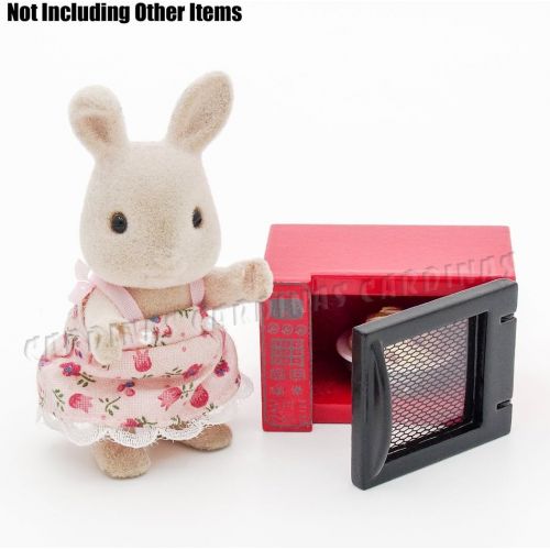  Odoria 1:12 Miniature Microwave Toaster Oven Appliance Dollhouse Kitchen Food Accessories