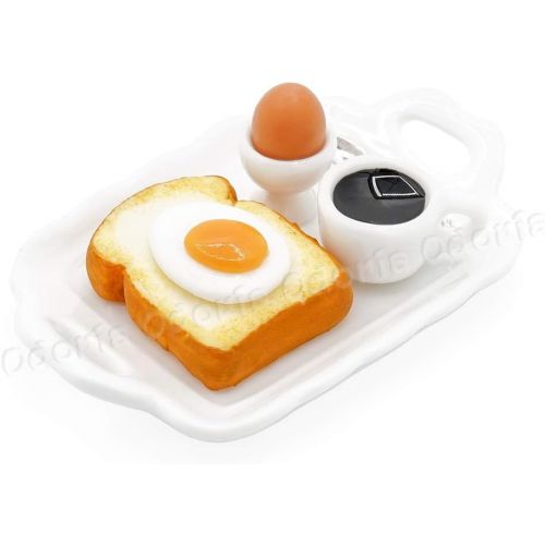  Odoria 1:12 Miniature Breakfast Food Dollhouse Decoration Accessories, B