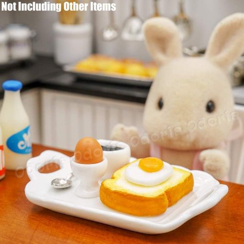  Odoria 1:12 Miniature Breakfast Food Dollhouse Decoration Accessories, B