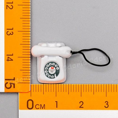  Odoria 1:12 Miniature Victorian Telephone Bedding Dollhouse Decoration Accessories, White