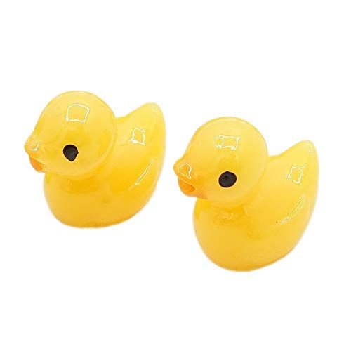  Odoria 1:12 Mini Ducks 2Pcs Miniature Duck Dollhouse Fairy Garden Accessories