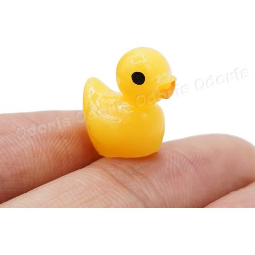  Odoria 1:12 Mini Ducks 2Pcs Miniature Duck Dollhouse Fairy Garden Accessories