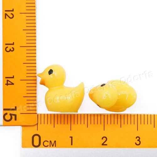  Odoria 1:12 Mini Ducks 2Pcs Miniature Duck Dollhouse Fairy Garden Accessories