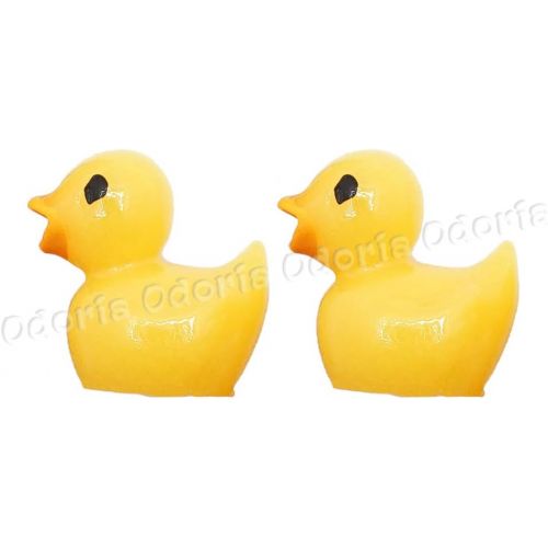  Odoria 1:12 Mini Ducks 2Pcs Miniature Duck Dollhouse Fairy Garden Accessories