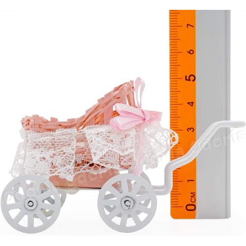  Odoria 1:12 Miniature Stroller Dollhouse Furniture Decoration Accessories