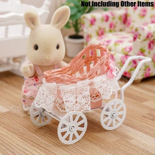  Odoria 1:12 Miniature Stroller Dollhouse Furniture Decoration Accessories