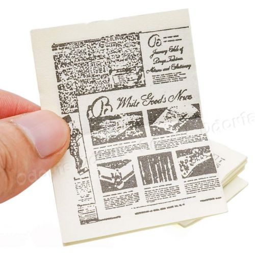  Odoria 1:12 Miniature Newspaper Dollhouse Decoration Accessories