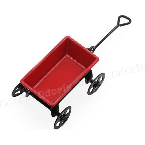  Odoria 1:24 Miniature Wagon Fairy Garden Wheelbarrow Tool Dollhouse Furniture Accessories