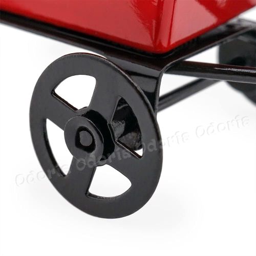  Odoria 1:24 Miniature Wagon Fairy Garden Wheelbarrow Tool Dollhouse Furniture Accessories