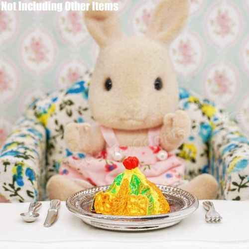  Odoria 1:12 Miniature Butter Dish Plate with Dome Dollhouse Kitchen Food Tableware Accessories