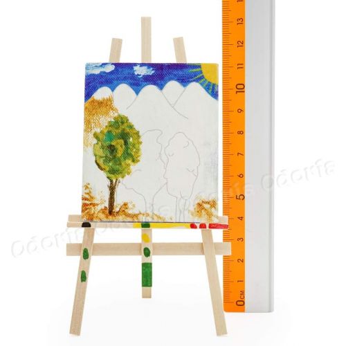  Odoria 1:12 Miniature Paint Easel Brush Art Supplies Dollhouse Decoration Accessories