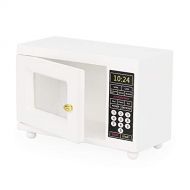 Odoria 1:12 Miniature Toaster Oven Microwave Appliance Dollhouse Kitchen Food Accessories