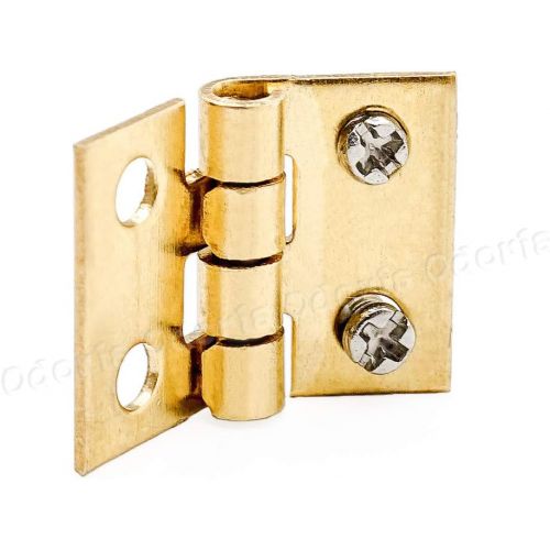  Odoria 1:12 Miniature Hinges and Screws Door Hardware Dollhouse Decoration Accessories