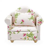 Odoria 1:12 Miniature Sofa Recliner Armchair Dollhouse Living Room Furniture Accessories, White