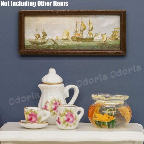  Odoria 1:12 Miniature Wall Framed Painting Art Dollhouse Decoration Accessories