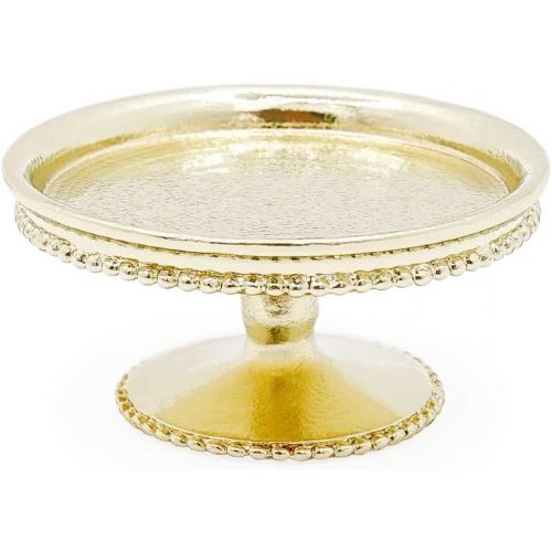  Odoria 1:6 Miniature Dessert Cake Stand Dollhouse Decoration Accessories, Gold