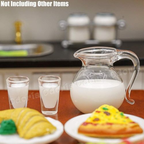  Odoria 1:12 Miniature Milk Jug Pitcher Dollhouse Decoration Accessories