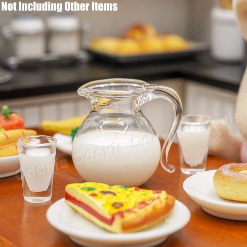  Odoria 1:12 Miniature Milk Jug Pitcher Dollhouse Decoration Accessories