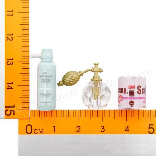  Odoria Odoria 1:12 Miniature Shampoo Lotion Perfume Toilet Paper Rolls Dollhouse Bathroom Accessories