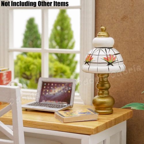  Odoria 1:12 Miniature Table Desk Lamp Light Dollhouse Decoration Accessories