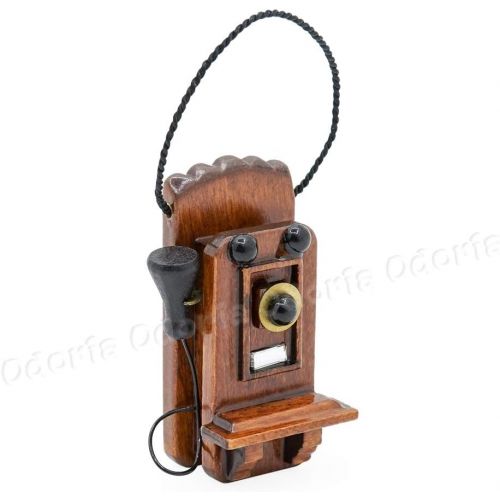  Odoria 1:12 Miniature Victorian Phone Antique Furniture Dollhouse Decoration Accessories