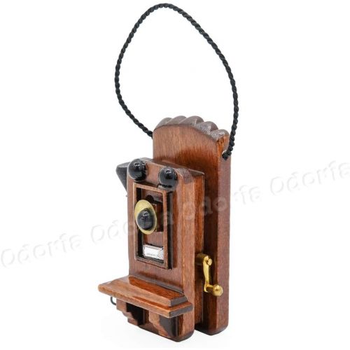  Odoria 1:12 Miniature Victorian Phone Antique Furniture Dollhouse Decoration Accessories