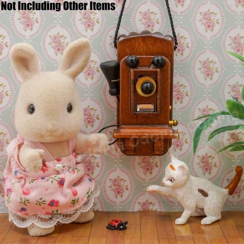  Odoria 1:12 Miniature Victorian Phone Antique Furniture Dollhouse Decoration Accessories