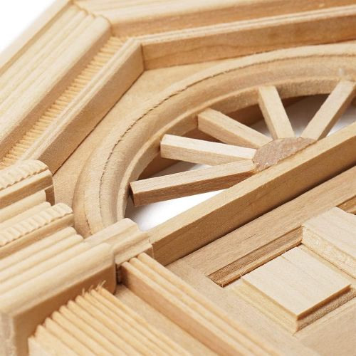  Odoria 1:12 Miniature Wooden Front French Door Dollhouse Furniture Accessories