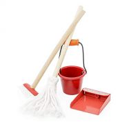 Odoria 1:12 Miniature Mop Bucket Cleaning Supplies Tools Dollhouse Decoration Accessories