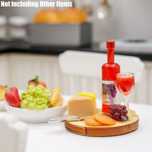  Odoria 1:12 Miniature Wine and Cheese Dollhouse Food Decoration Accessories