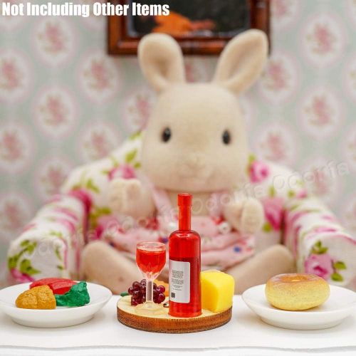  Odoria 1:12 Miniature Wine and Cheese Dollhouse Food Decoration Accessories