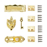 Odoria 1:12 Miniature Door Hardware Knob Hinges and Screws Knocker Dollhouse Decoration Accessories