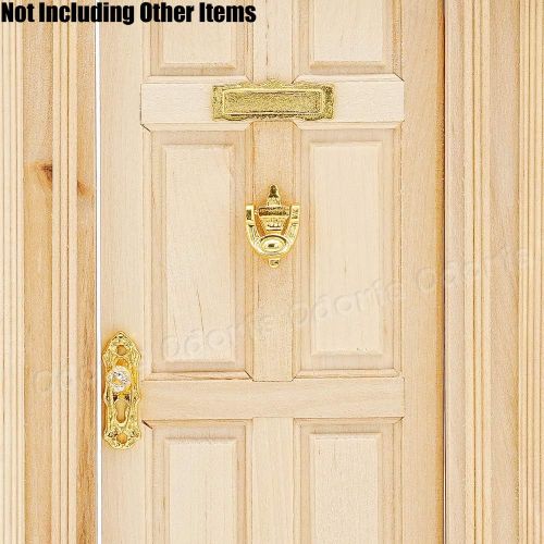  Odoria 1:12 Miniature Door Hardware Knob Hinges and Screws Knocker Dollhouse Decoration Accessories