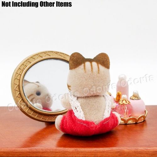  Odoria 1:12 Miniature Antique Mirror Dollhouse Bathroom Accessories