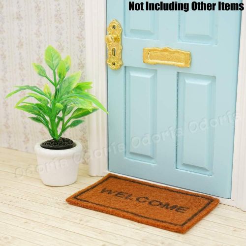  Odoria 1:12 Miniature Welcome Mat Flooring Rug Dollhouse Decoration Accessories