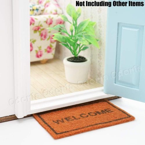  Odoria 1:12 Miniature Welcome Mat Flooring Rug Dollhouse Decoration Accessories