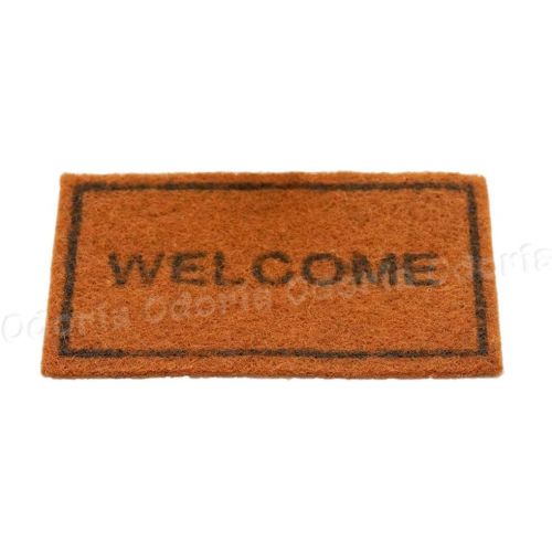  Odoria 1:12 Miniature Welcome Mat Flooring Rug Dollhouse Decoration Accessories