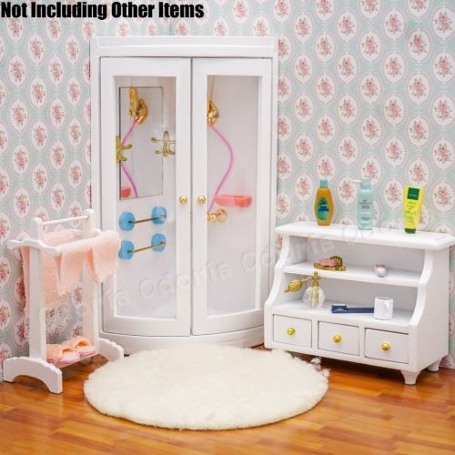  Odoria 1:12 Miniature Bath Shower Dollhouse Bathroom Furniture Accessories