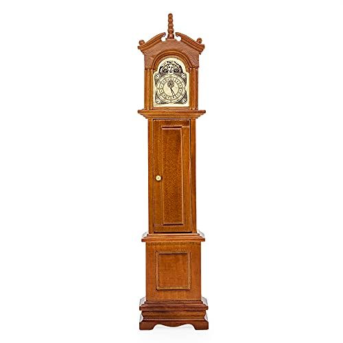  Odoria 1:12 Miniature Grandfather Clock Dollhouse Living Room Furniture Accessories