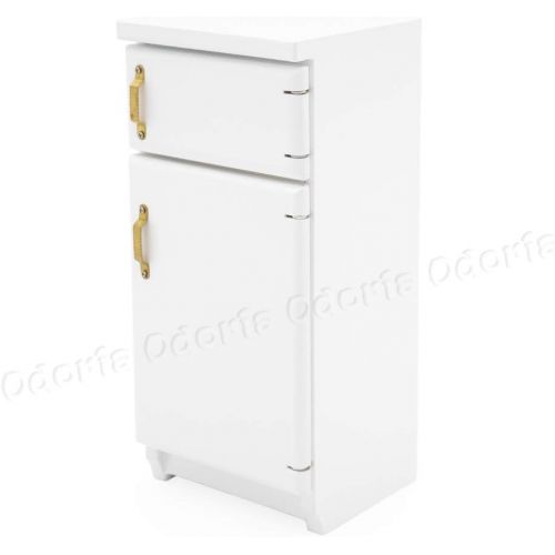  Odoria 1:12 Miniature Fridge Refrigerator Appliance for Food Dollhouse Kitchen Furniture Accessories