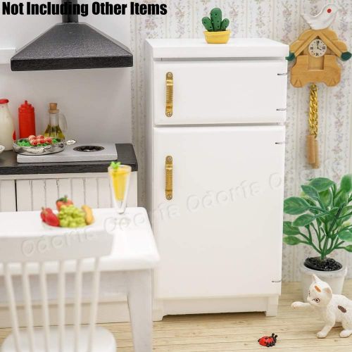  Odoria 1:12 Miniature Fridge Refrigerator Appliance for Food Dollhouse Kitchen Furniture Accessories