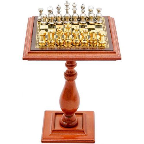  Odoria 1:12 Miniature Games Chess Set Magnetic Table Dollhouse Decoration Accessories