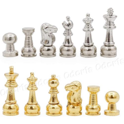  Odoria 1:12 Miniature Games Chess Set Magnetic Table Dollhouse Decoration Accessories