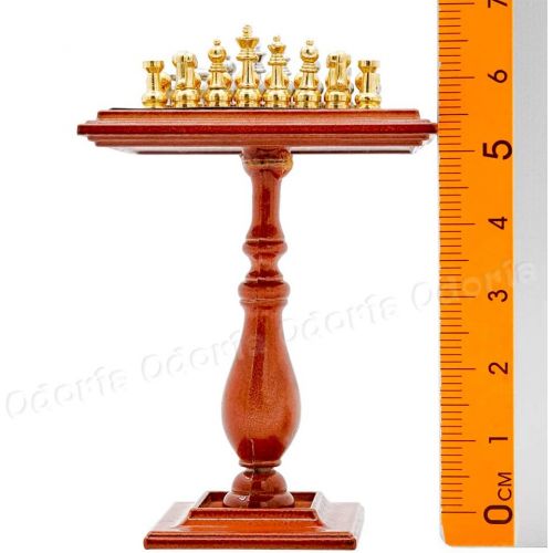  Odoria 1:12 Miniature Games Chess Set Magnetic Table Dollhouse Decoration Accessories